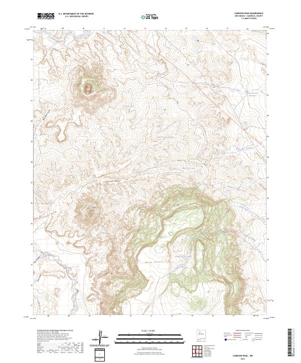 Cabezon Peak, NM — USGS 7.5-minute topo (2023)