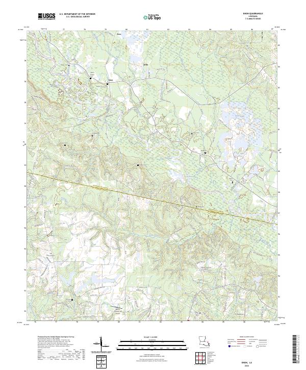 Enon, LA — USGS 7.5-minute topo (2024)