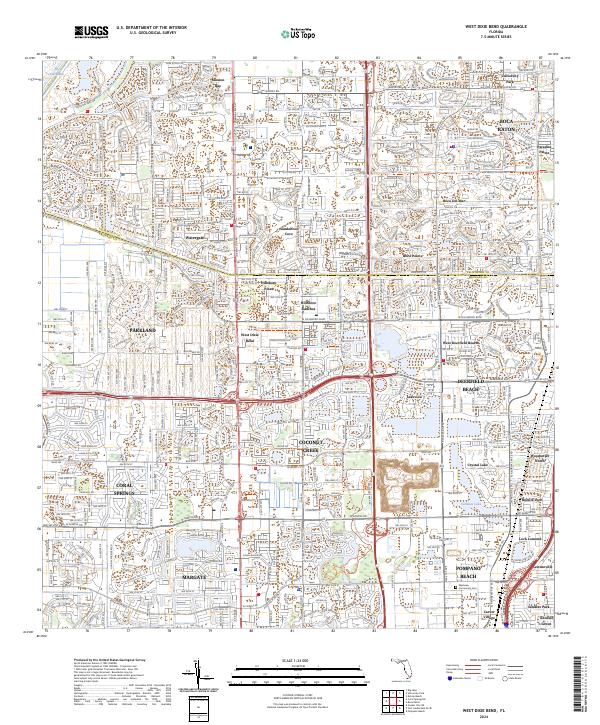 West Dixie Bend, FL — USGS 7.5-minute topo (2024)