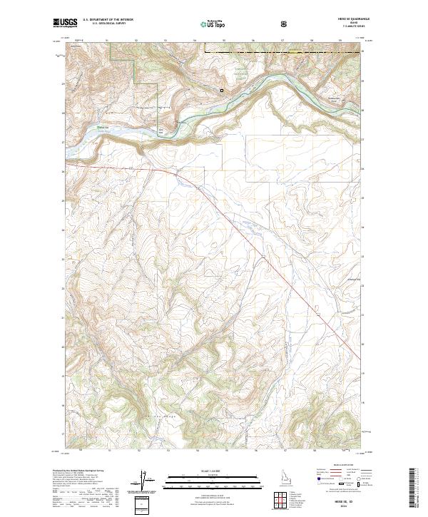 Heise SE, ID — USGS 7.5-minute topo (2024)