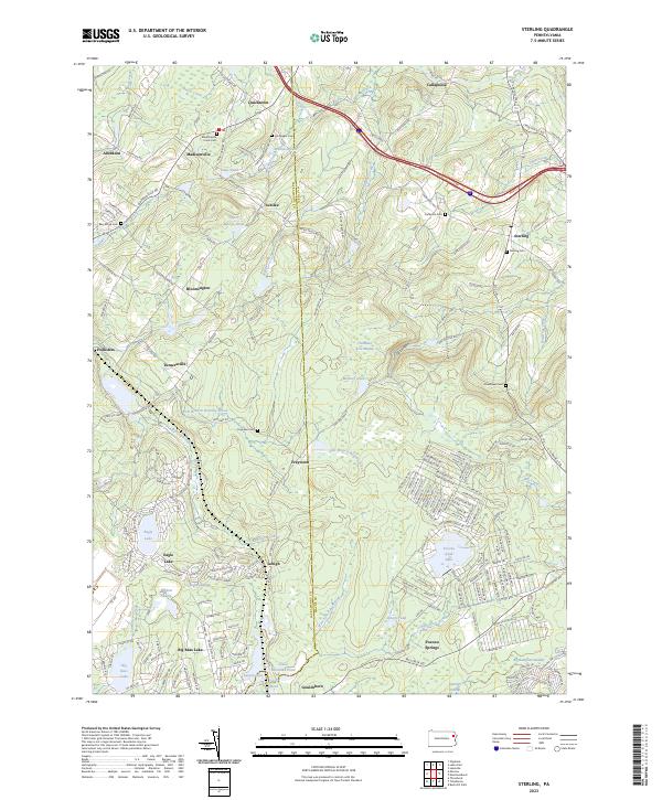 Sterling, PA — USGS 7.5-minute topo (2023)