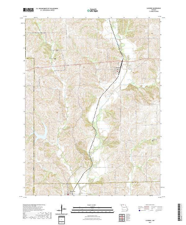 Lucerne, MO — USGS 7.5-minute topo (2021)