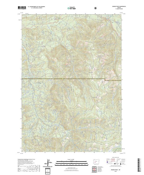 Rigdon Point, OR — USGS 7.5-minute topo (2024)