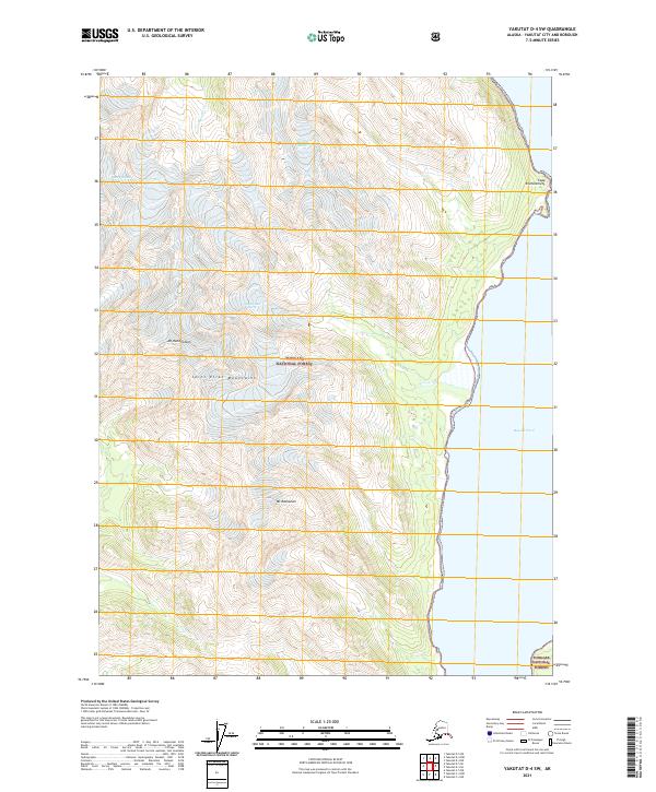 Yakutat D-4 SW, AK — USGS 7.5-minute topo (2021)