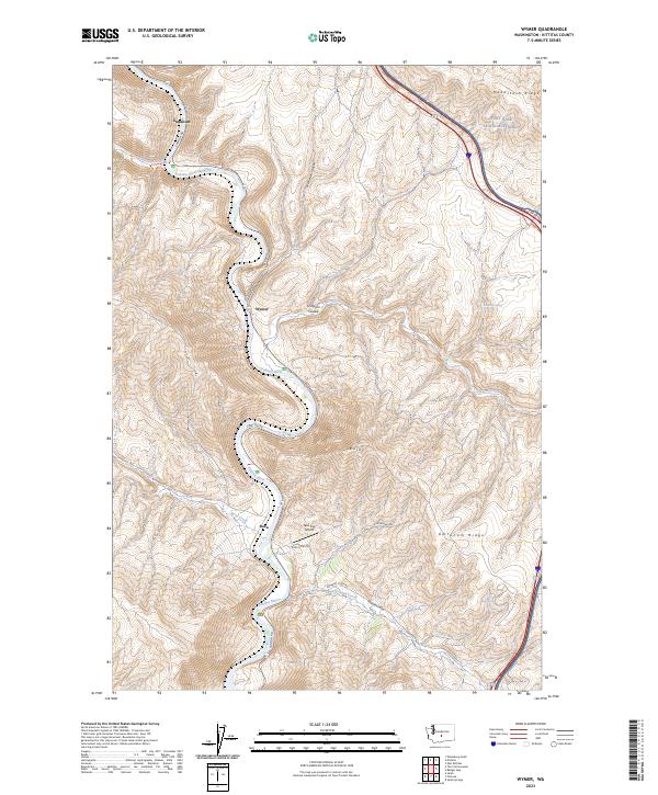 Wymer, WA — USGS 7.5-minute topo (2023)