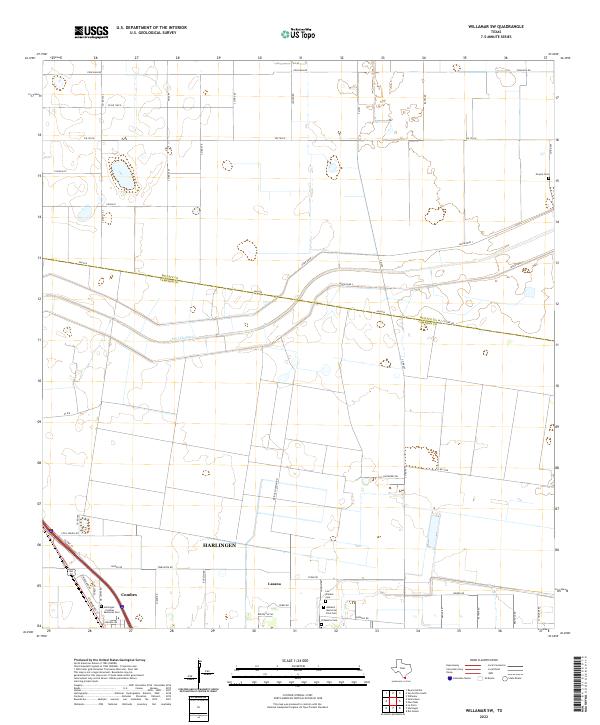 Willamar SW, TX — USGS 7.5-minute topo (2022)