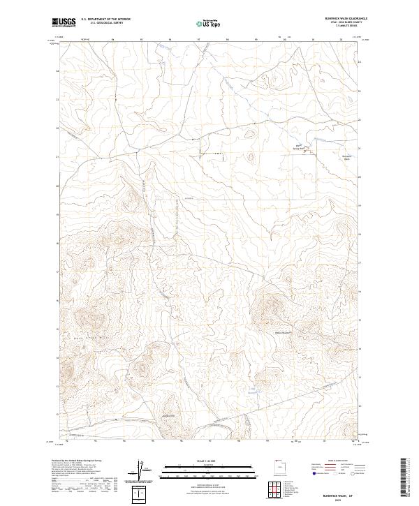 Runswick Wash, UT — USGS 7.5-minute topo (2023)