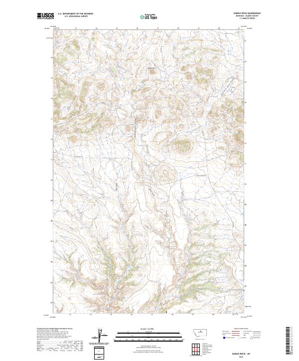 Saddle Rock, MT — USGS 7.5-minute topo (2024)