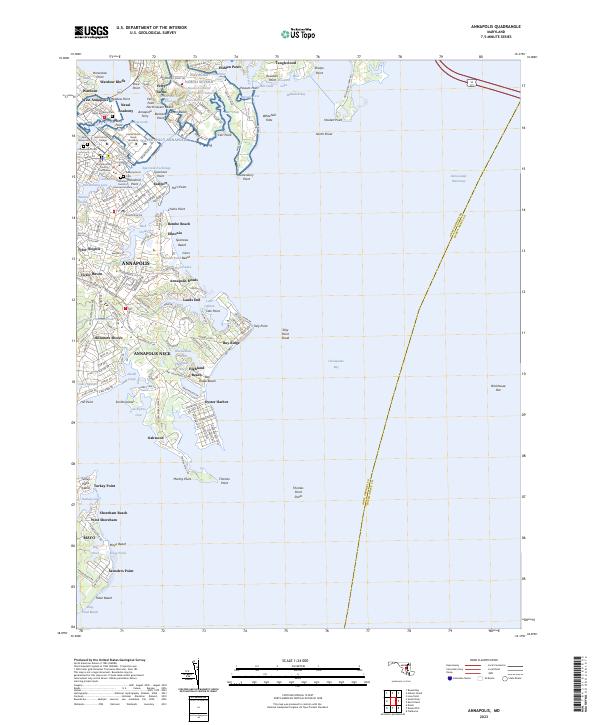 Annapolis, MD — USGS 7.5-minute topo (2023)