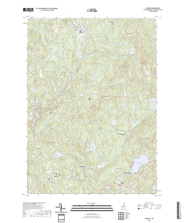 Marlow, NH — USGS 7.5-minute topo (2024)