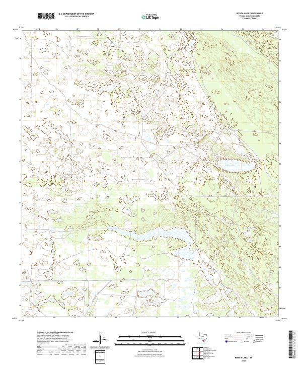Rosita Lake, TX — USGS 7.5-minute topo (2022)