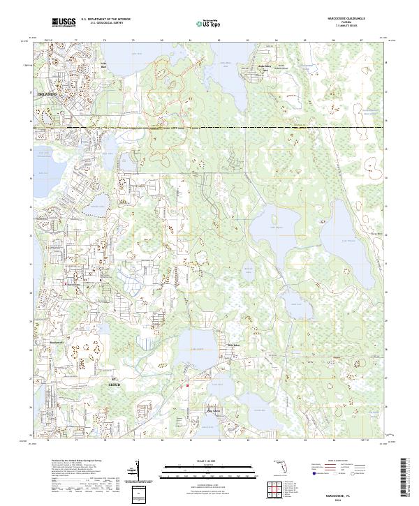 Narcoossee, FL — USGS 7.5-minute topo (2024)