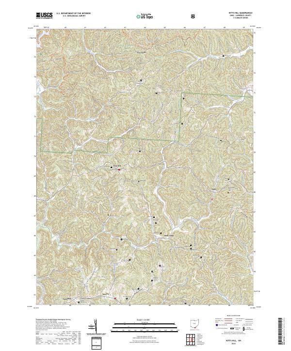 Kitts Hill, OH — USGS 7.5-minute topo (2023)