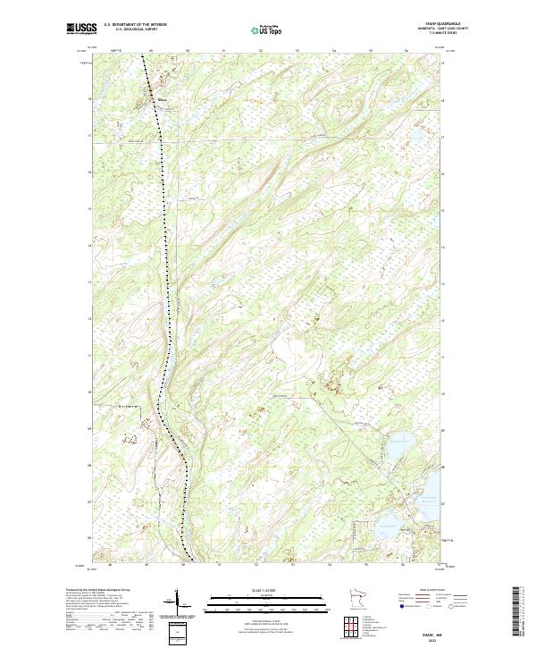 Shaw, MN — USGS 7.5-minute topo (2022)