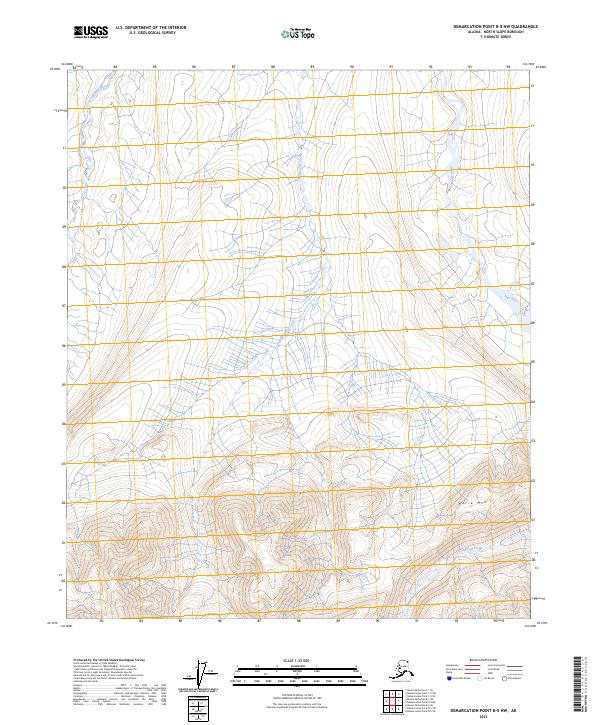 Demarcation Point B-5 NW, AK — USGS 7.5-minute topo (2023)