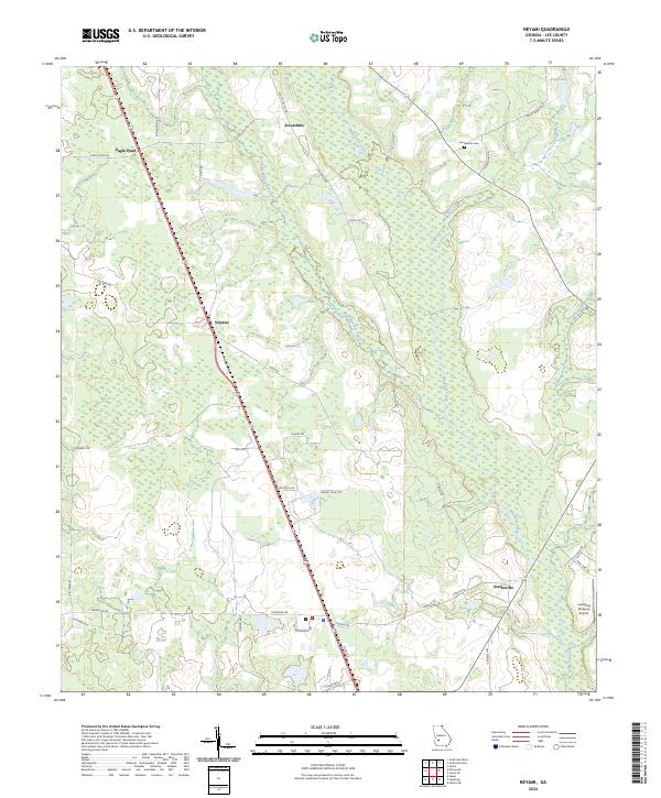 Neyami, GA — USGS 7.5-minute topo (2024)