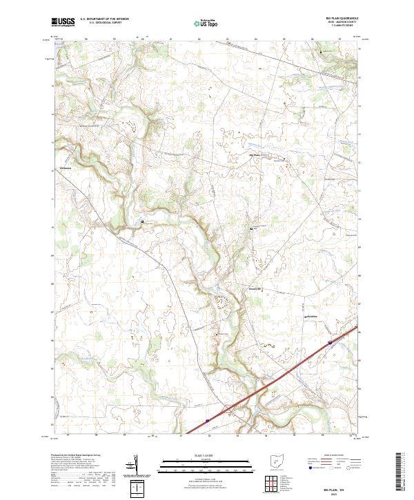 Big Plain, OH — USGS 7.5-minute topo (2023)