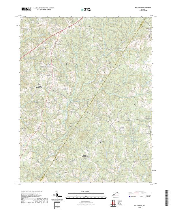 Wylliesburg, VA — USGS 7.5-minute topo (2022)