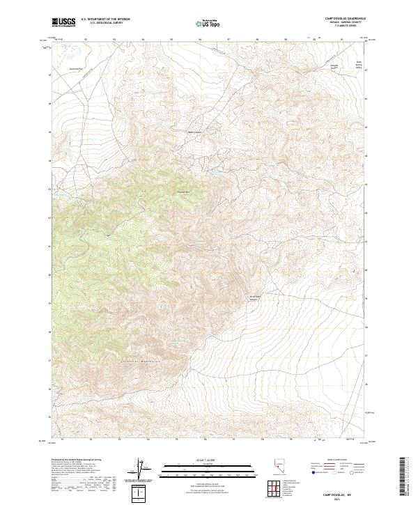 Camp Douglas, NV — USGS 7.5-minute topo (2021)