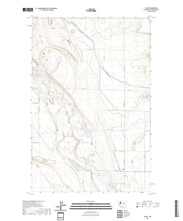 Gloyd, WA — USGS 7.5-minute topo (2023)