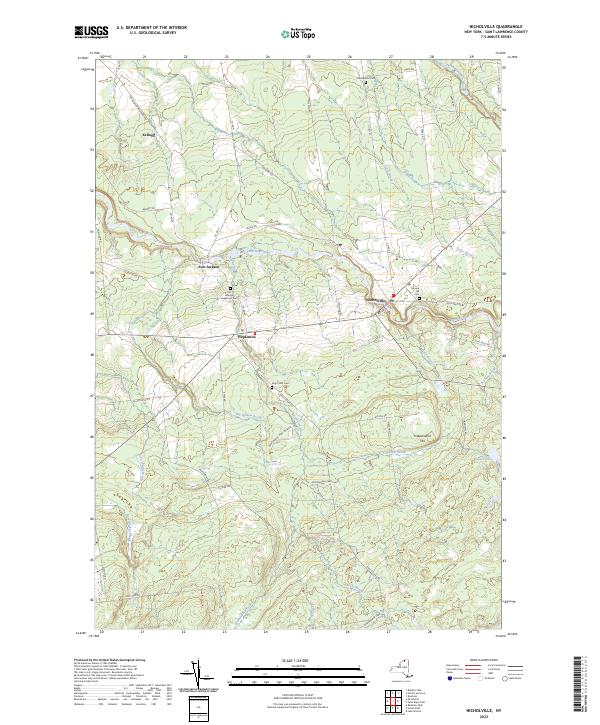 Nicholville, NY — USGS 7.5-minute topo (2023)
