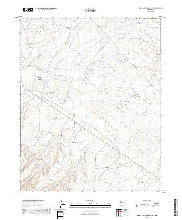Pueblo Alto Trading Post, NM — USGS 7.5-minute topo (2023)