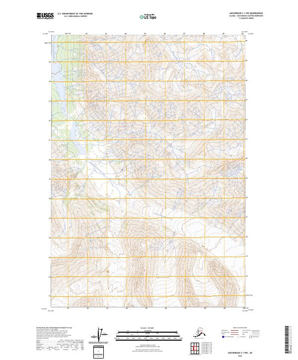 Anchorage C-1 NW, AK — USGS 7.5-minute topo (2023)