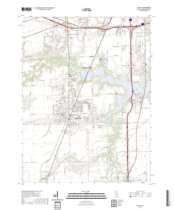 Chatham, IL — USGS 7.5-minute topo (2024)