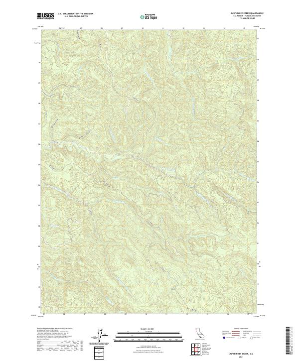 McWhinney Creek, CA — USGS 7.5-minute topo (2021)