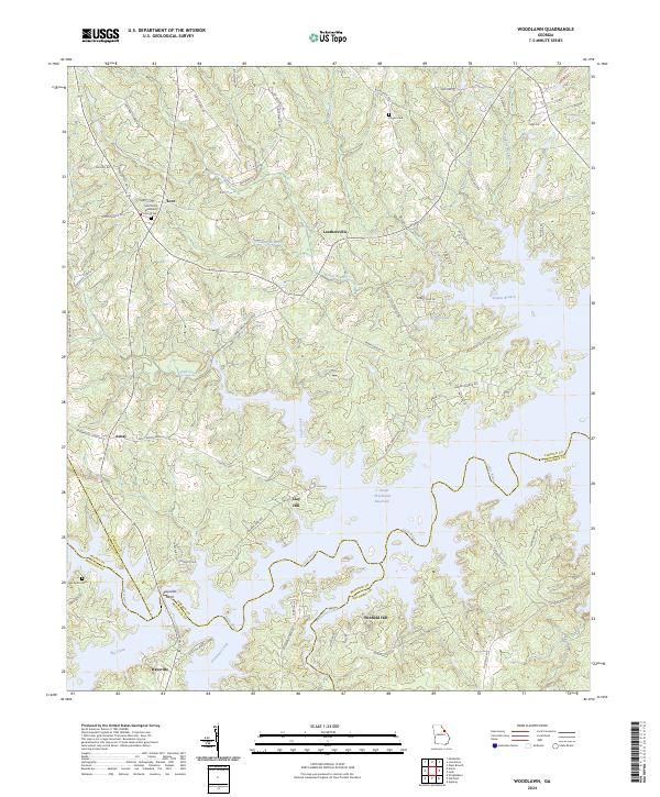 Woodlawn, GA — USGS 7.5-minute topo (2024)