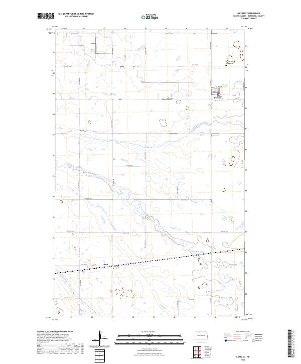 Maxbass, ND — USGS 7.5-minute topo (2024)