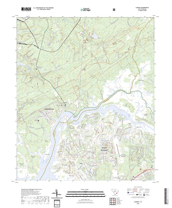 Cainhoy, SC — USGS 7.5-minute topo (2024)