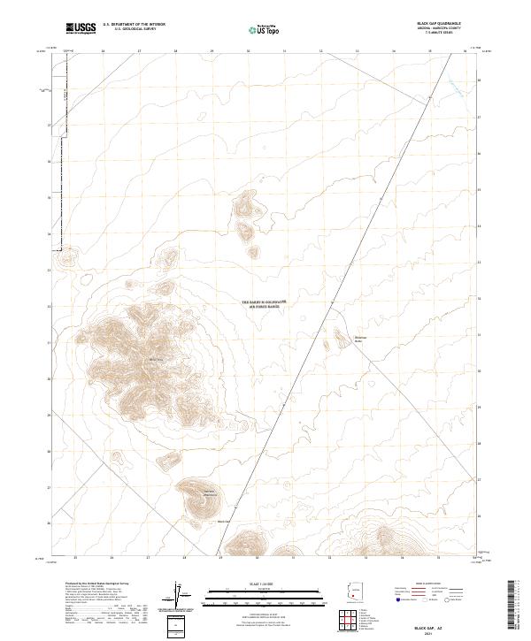 Black Gap, AZ — USGS 7.5-minute topo (2021)