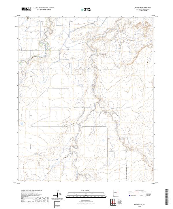 Tucumcari SE, NM — USGS 7.5-minute topo (2023)