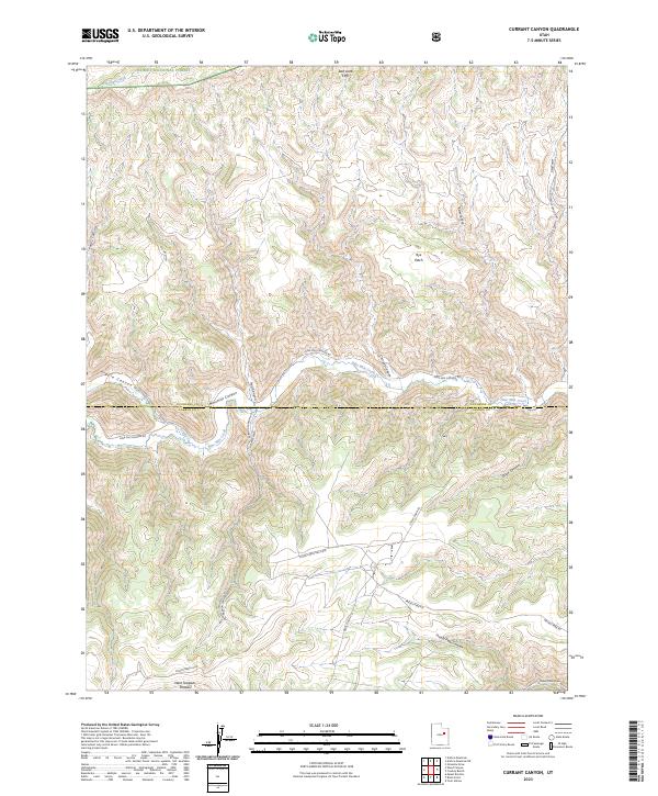 Currant Canyon, UT — USGS 7.5-minute topo (2023)