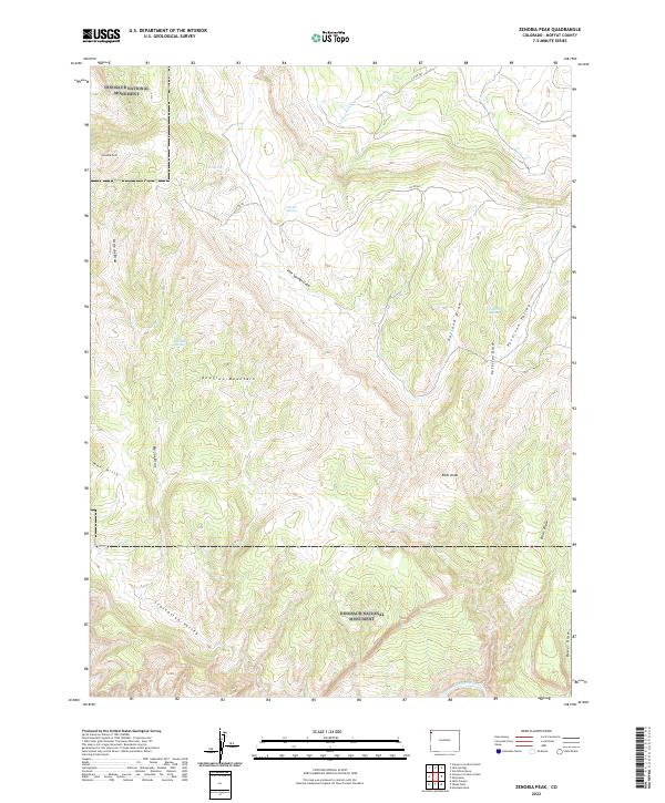 Zenobia Peak, CO — USGS 7.5-minute topo (2022)