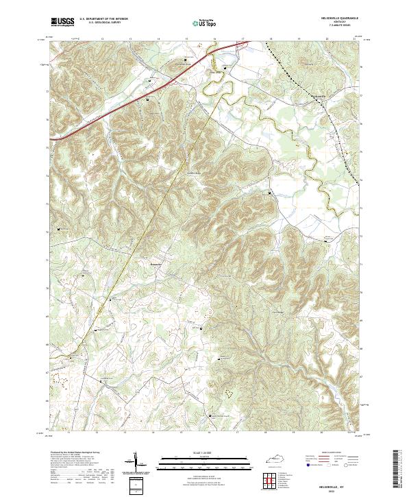 Nelsonville, KY — USGS 7.5-minute topo (2022)