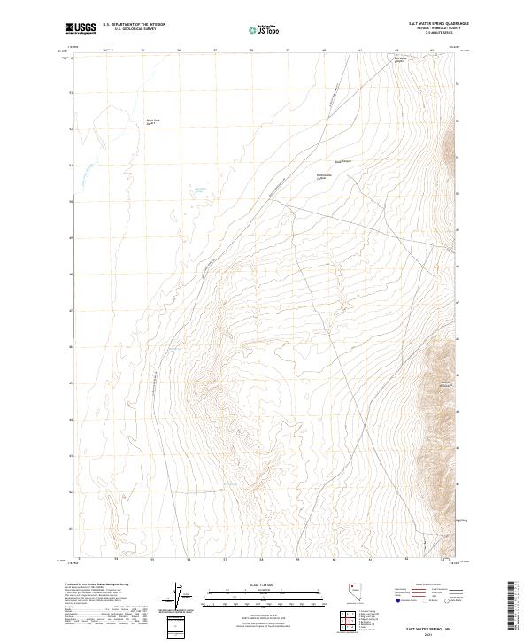 Salt Water Spring, NV — USGS 7.5-minute topo (2021)