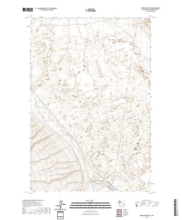 Horn Rapids Dam, WA — USGS 7.5-minute topo (2023)