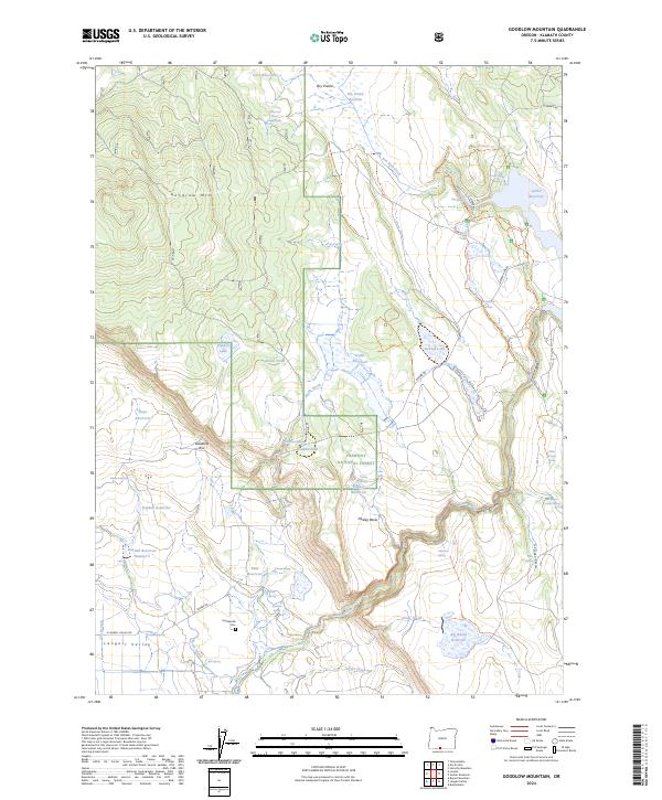 Goodlow Mountain, OR — USGS 7.5-minute topo (2024)