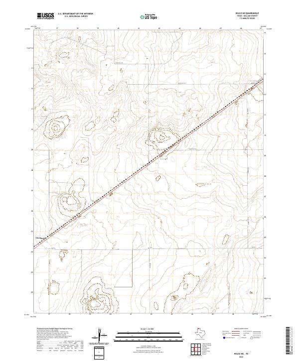 Wilco NE, TX — USGS 7.5-minute topo (2022)