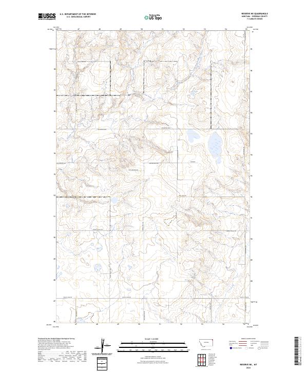 Reserve NE, MT — USGS 7.5-minute topo (2024)