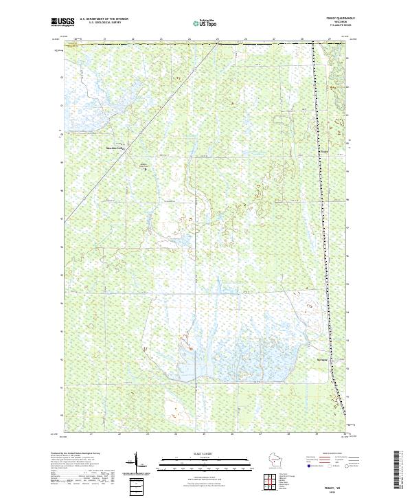 Finley, WI — USGS 7.5-minute topo (2022)