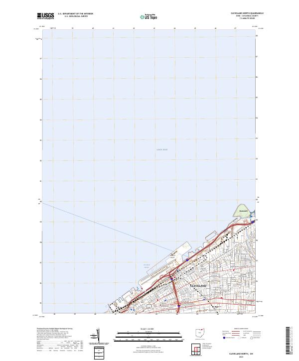 Cleveland North, OH — USGS 7.5-minute topo (2023)