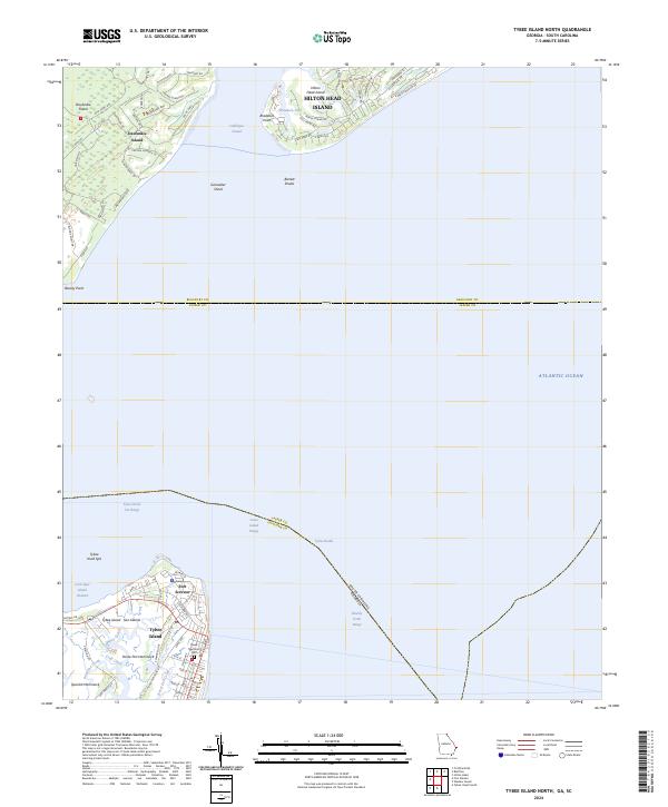 Tybee Island North, GA-SC — USGS 7.5-minute topo (2024)