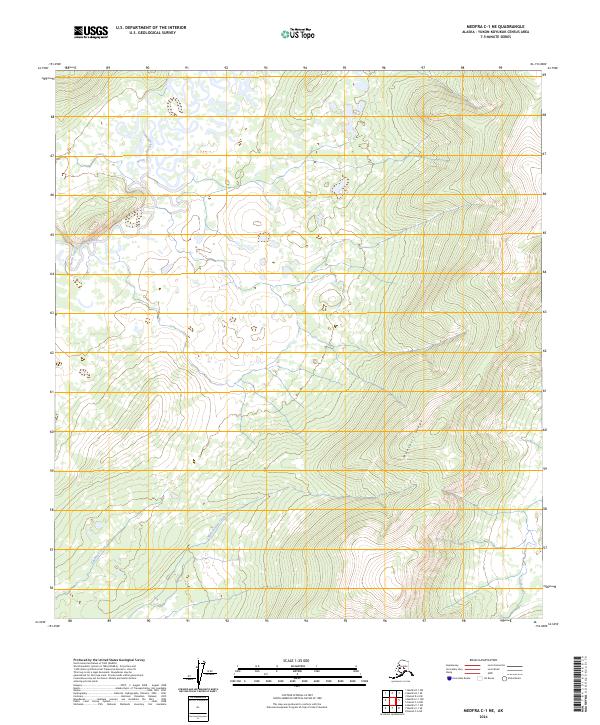 Medfra C-1 NE, AK — USGS 7.5-minute topo (2024)