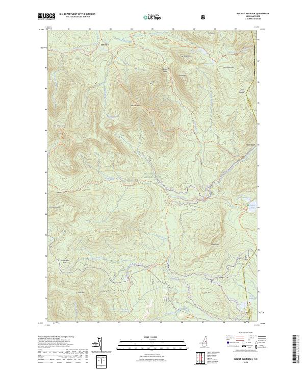 Mount Carrigain, NH — USGS 7.5-minute topo (2024)