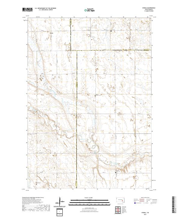 Storla, SD — USGS 7.5-minute topo (2021)