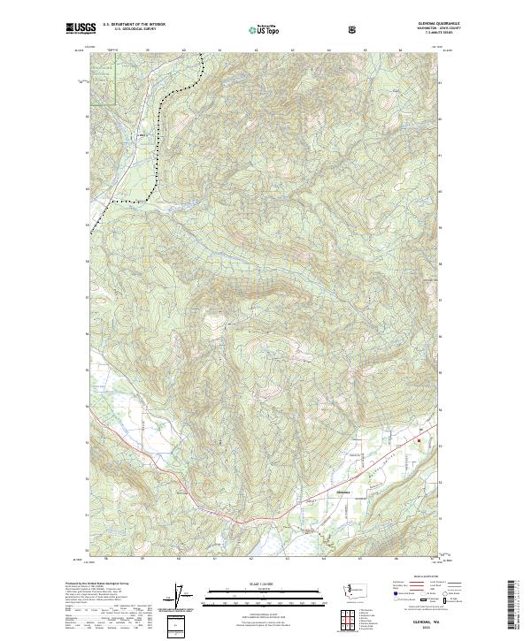 Glenoma, WA — USGS 7.5-minute topo (2023)