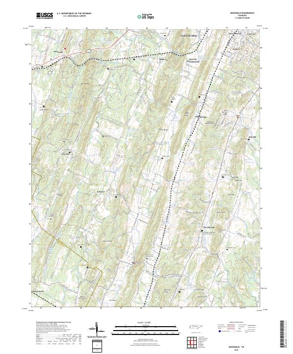 McDonald, TN — USGS 7.5-minute topo (2022)